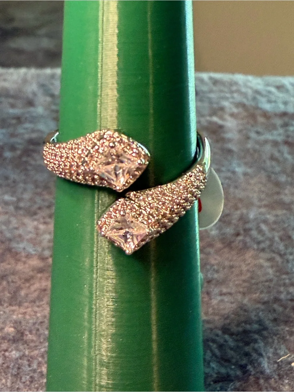 Cubic Zirconia Serpentine Ring
